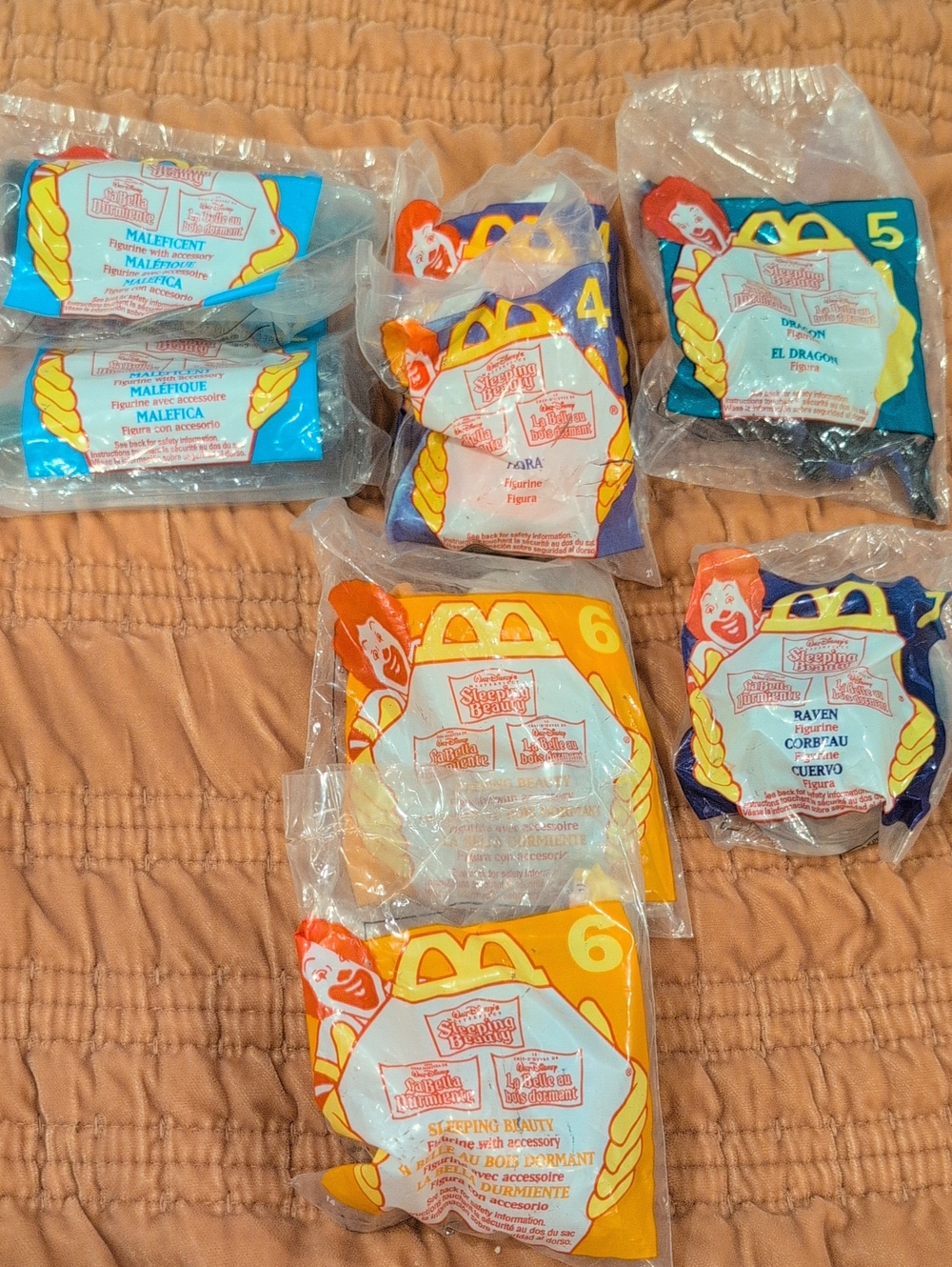 McDonald's Sleeping Beauty 1996 Happy Meal Toys